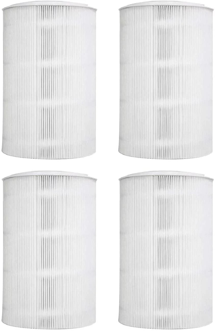 4 Filters. Particle and Activated Carbon. Nispira HEPA Blue Pure 411 Replacement Filter appropriate with Blueair Blue Pure 411 Air Purifiers