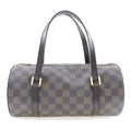 Pre-Owned LOUIS VUITTON Louis Vuitton Papillon PM Handbag Damier Canvas Brown DU0094 Ladies (Good)
