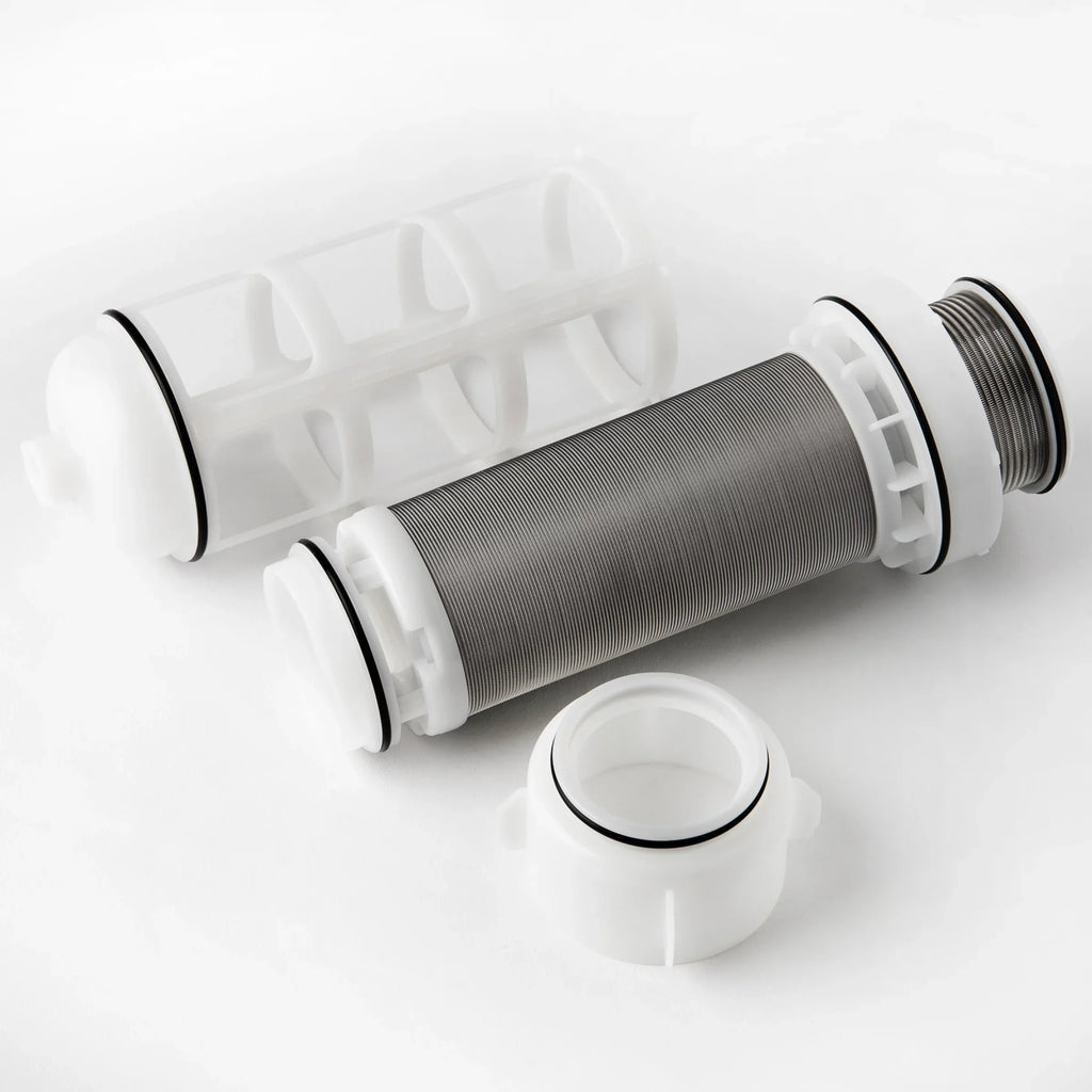 iSpring FWSP50ARB Reusable Spin Down Sediment Filter Replacement Cartridge with Scrapper and Seal protector for WSPARB Series, 50 Micron, White