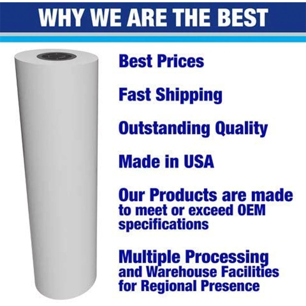Alliance Wide Format Paper 24" x 150' CAD Bond 20lb | 92 Bright | 4 Rolls | 2" Core