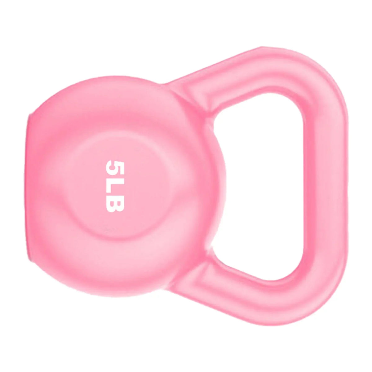 Buumin PE Kettlebell Weight for Men Women for Exercises Strength Training Functional Fitness Plyometrics Pink 5LB