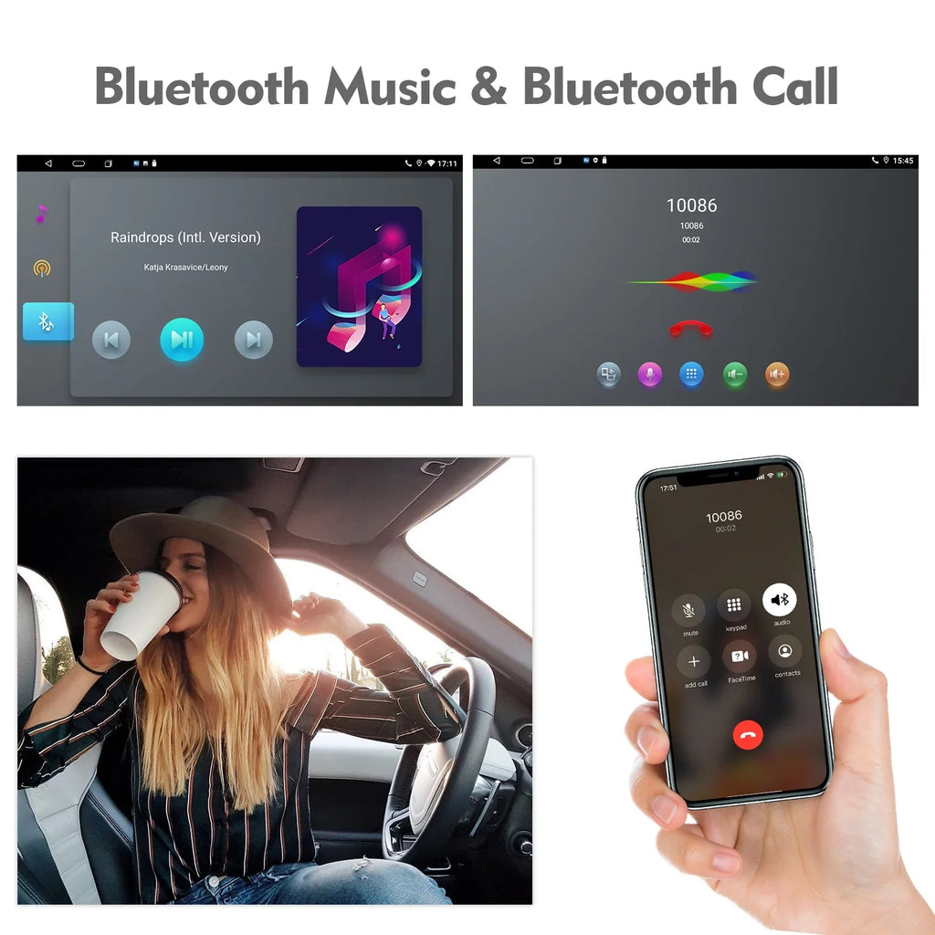 6+128G 9-inch Android 12 Double Din Car Stereo for  E46/M3/318/320/325/Rover 75/MG ZT Touchscreen Screen QLED Car Radio with Carplay Android Auto SWC Support Backup Camera