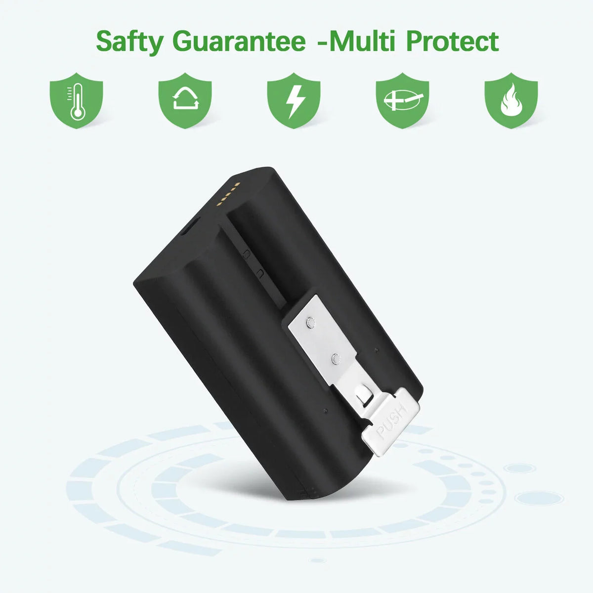EBL 5-Pack Rechargeable Doorbell Replacement Battery appropriate with Ring Video Doorbell 2/3/3 Plus/4, Spotlight Cam, Stick Up Cam, for Ring Doorbell Camera, Backup Batteries 6040mAh 3.65V