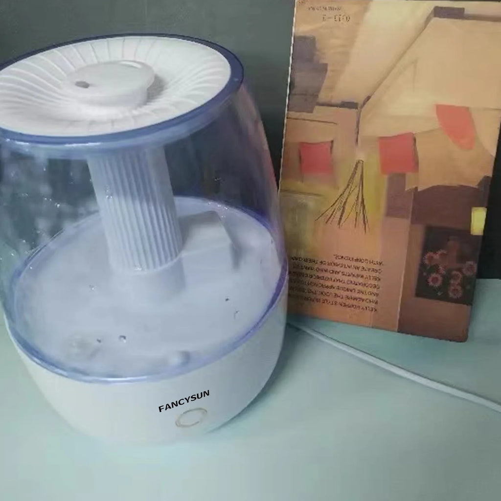 FANCYSUN Humidifiers for Bedroom, Cool Mist Humidifier for Home Plant and Baby Nursery, Quiet Ultrasonic Humidifier with 360° Nozzle,Filterless