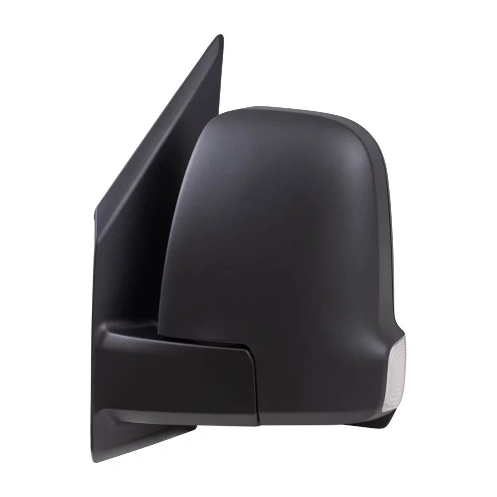 Brock Replacement Driver Side Power Mirror Textured Black with Heat, Signal, Blind Spot Detection & Manual Fold without Camera matching with 2019-2020 Sprinter Cargo 1500/2500/3500 (907)
