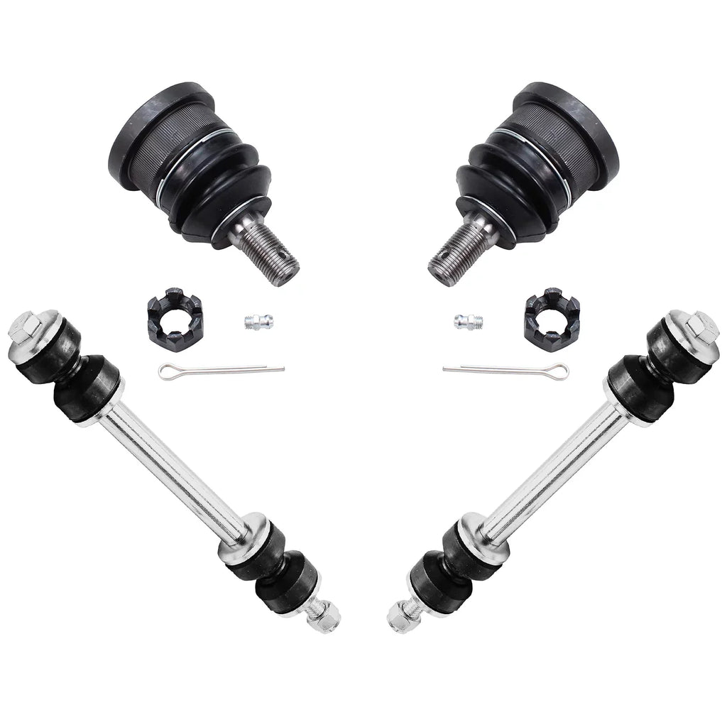 Detroit Axle - 16pc Front Suspension Kit for 1998-2002 Mercury Grand Marquis Lincoln Town Car  Crown Victoria, Ball Joints Tie Rods Pitman Idler Arms Adjusting Sleeves Front Rear Sway Bars
