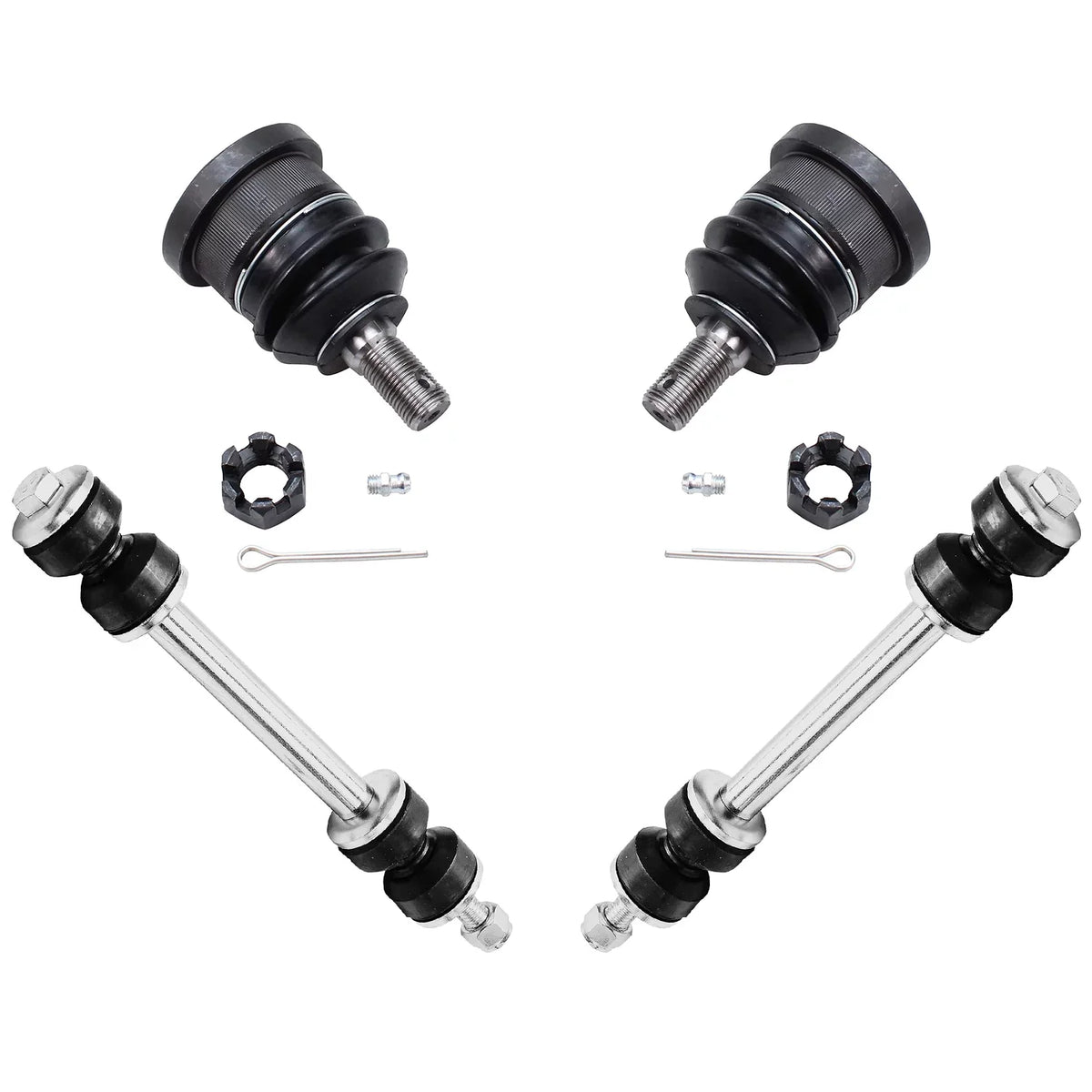 Detroit Axle - 16pc Front Suspension Kit for 1998-2002 Mercury Grand Marquis Lincoln Town Car  Crown Victoria, Ball Joints Tie Rods Pitman Idler Arms Adjusting Sleeves Front Rear Sway Bars