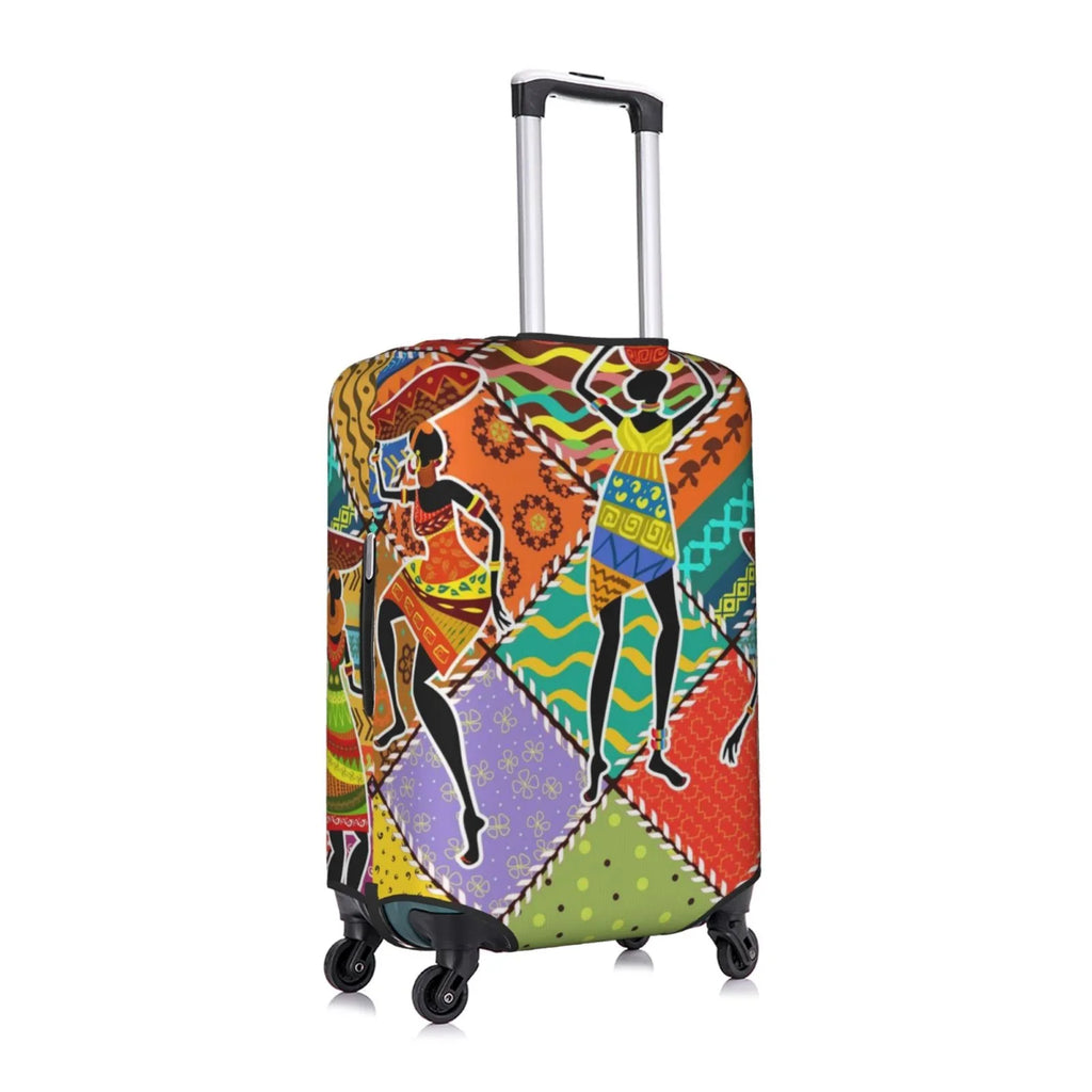 Kll Dancing African Womans Luggage protector Suitcase protector Suitcase Protector-