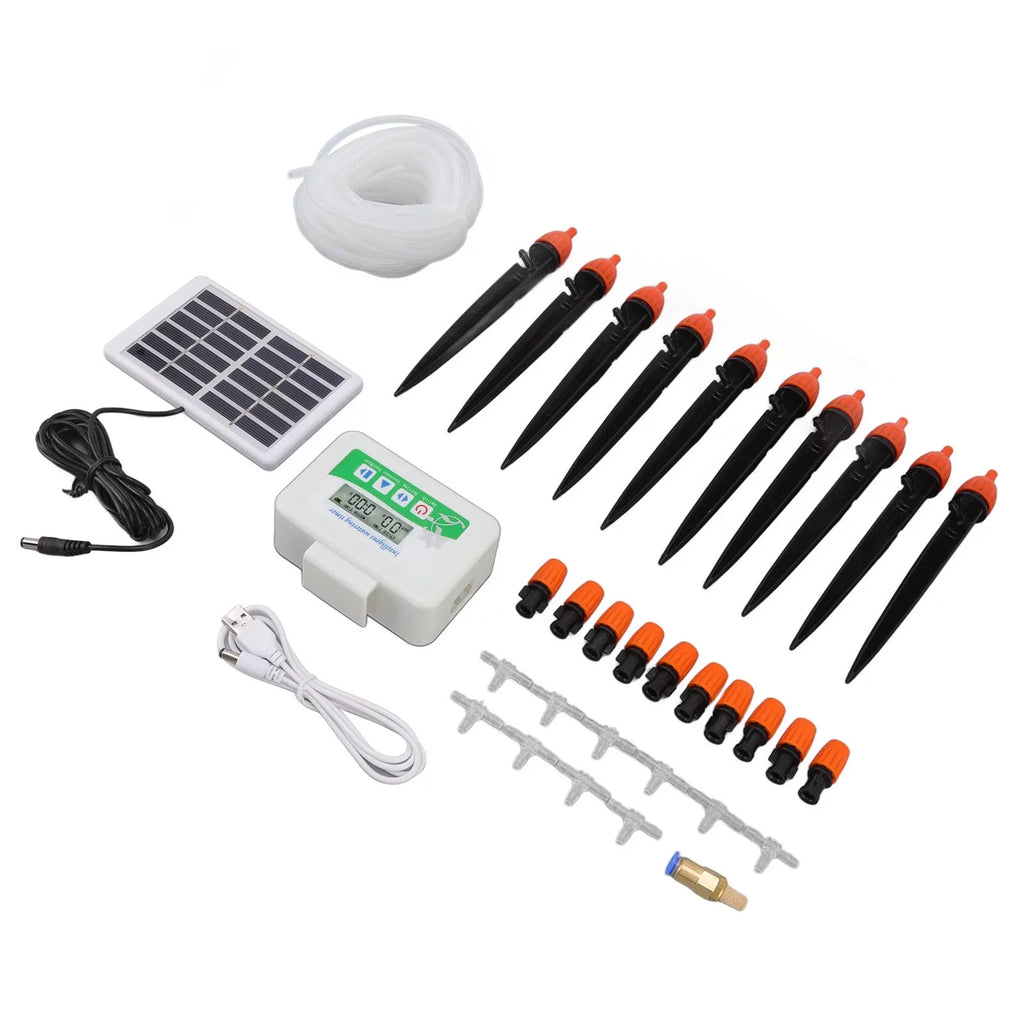 VIFERR Solar Watering Device Automatic Irrigation System Solar Power Rainproof Auto Watering 850ml Per Min USB Port 2000mAh Battery liquid Pump Timer