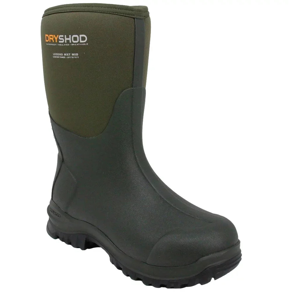 Dryshod Men's Legend MXT Mid Cut Moss/Grey Boot in Size 10