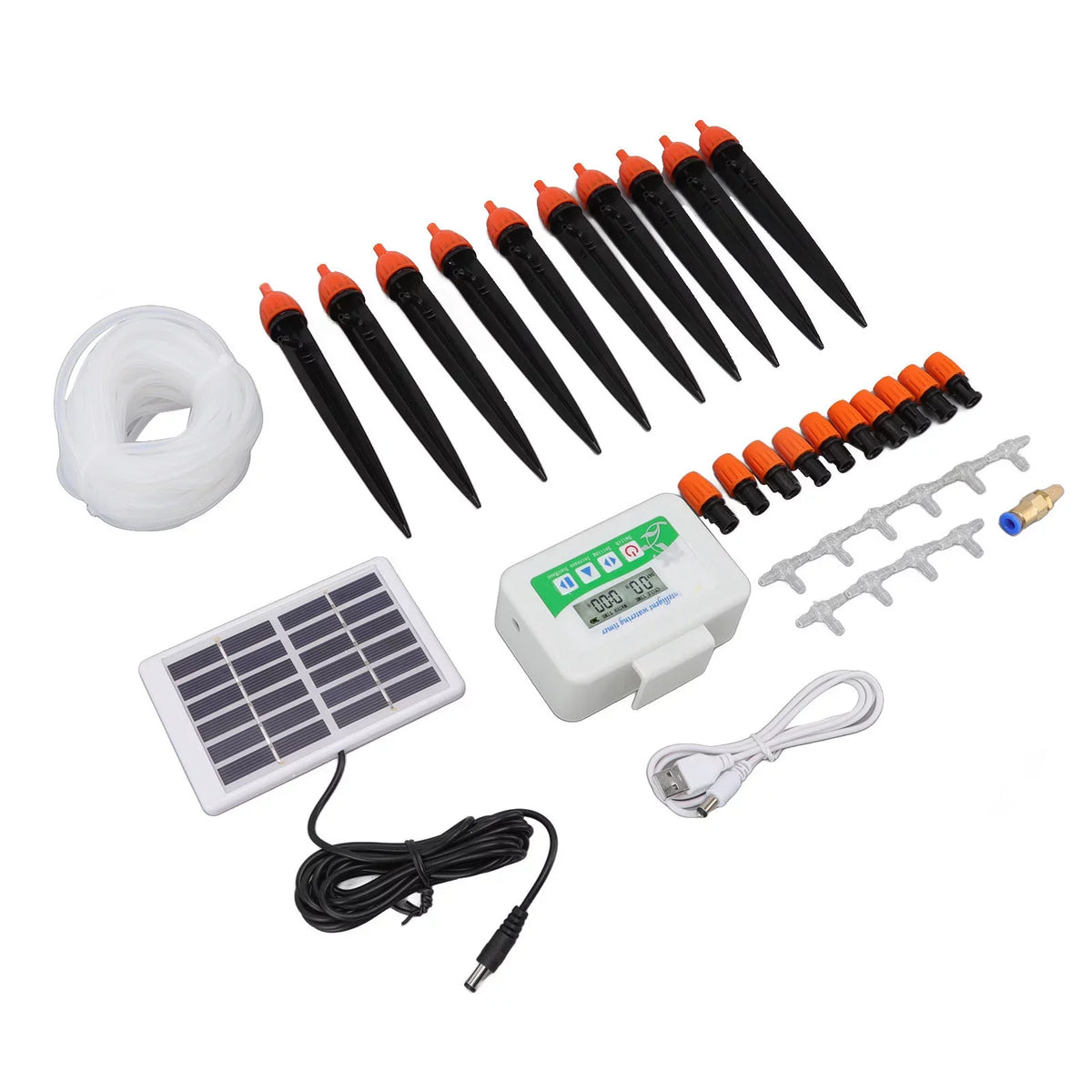 VIFERR Solar Watering Device Automatic Irrigation System Solar Power Rainproof Auto Watering 850ml Per Min USB Port 2000mAh Battery liquid Pump Timer