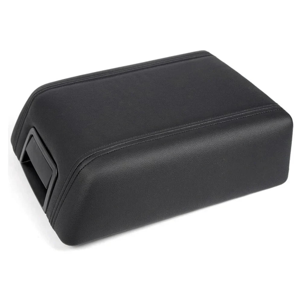 Teledu For 2004-2008  F-150 BLACK LEATHER CENTER CONSOLE ARM REST LID shield PAD