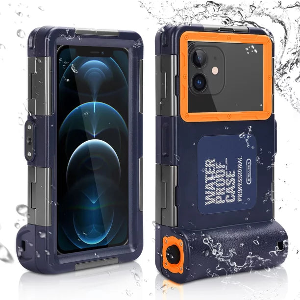 UrbanX Professional [15m/50ft] Swimming Diving Surfing Snorkeling Photo Video Waterproof Protective Case Underwater Housing for Oppo Reno6 And all Phones Up to 6.9 Inch LCD with Lanyard