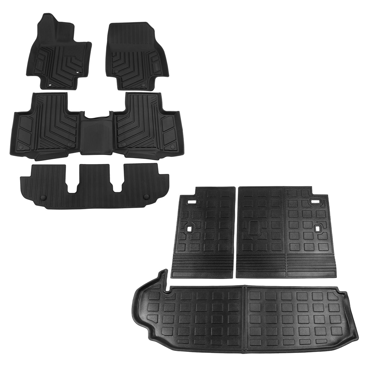 Fit 2020-2024  Highlander Floor Mats Trunk Mat Cargo Liner 2023 7 Seats Highlander Accessories