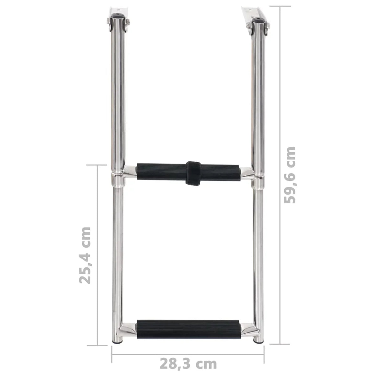 Carevas Folding Boarding Ladder 2-step Stainless Steel