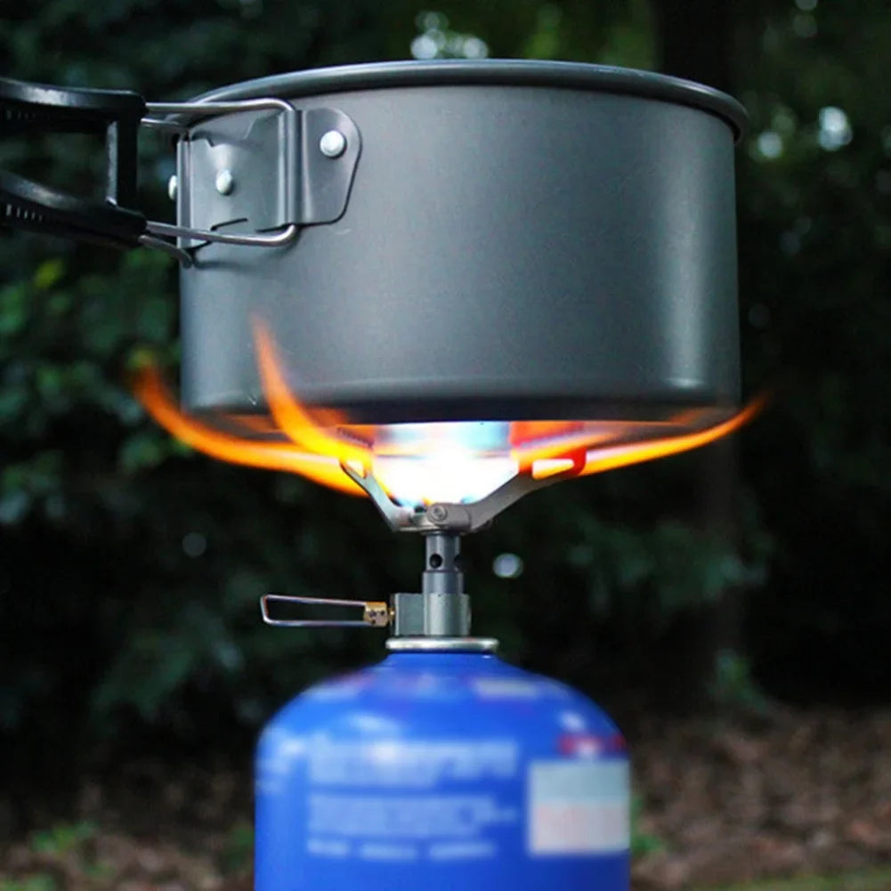 Ultra Lightweight BRS-3000t Titanium Gas Stove for Camping and Outdoor Cooking