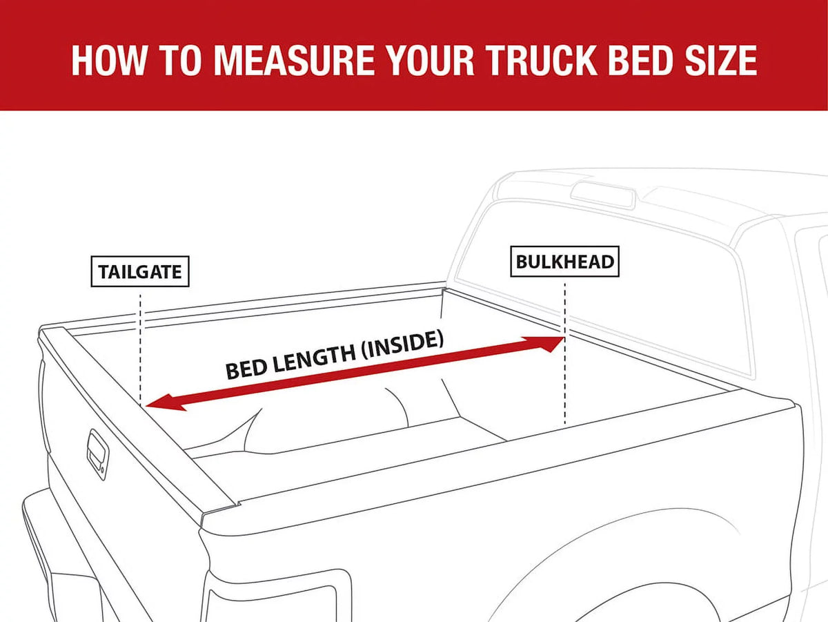 MaxMate Soft Tri-fold Truck Bed Tonneau shield matching with 2017-2024 Honda Ridgeline | 5'4" (64") Bed | TCH371065