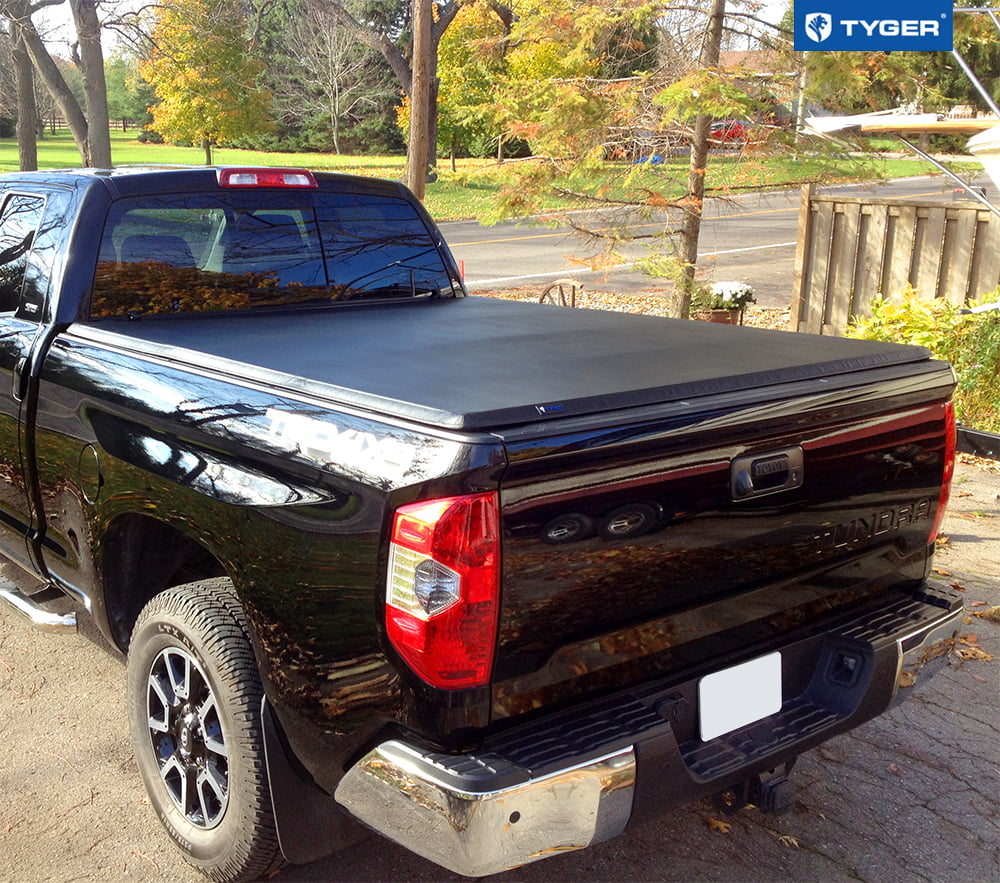 Tyger Auto T3 Soft Tri-fold Truck Bed Tonneau protector matching with 2007-2013  Tundra | 6.5' Bed | TG-BC3T1033 | Vinyl