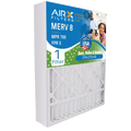 20x25x6 Air Filter MERV 8 Comparable to MPR 700 & FPR 5 matching with Aprilaire 201 Premium USA Made 20x25x6 Furnace Filter 1 Single Filter by AIRX FILTERS WICKED CLEAN AIR.