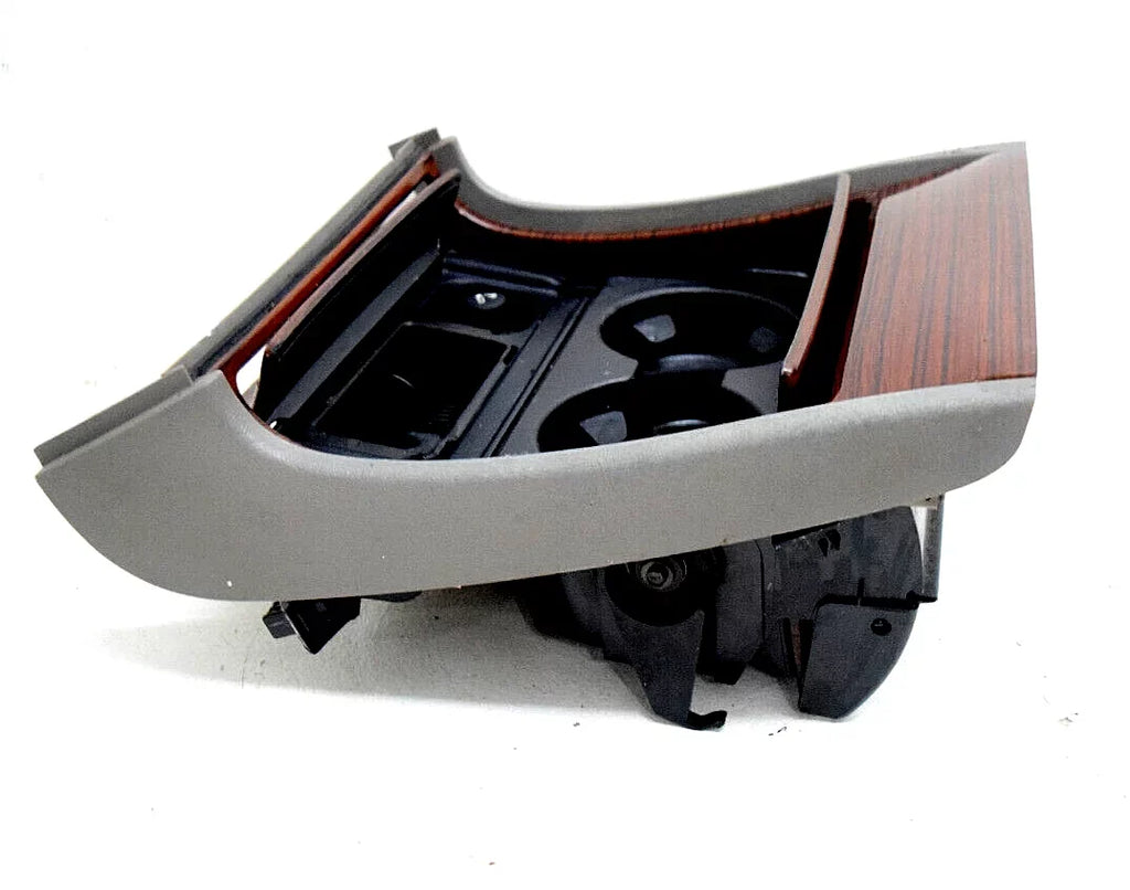 Center Console Cup Holder Woodgrain + Gray appropriate With 03 04 05 06 Cadillac Escalade