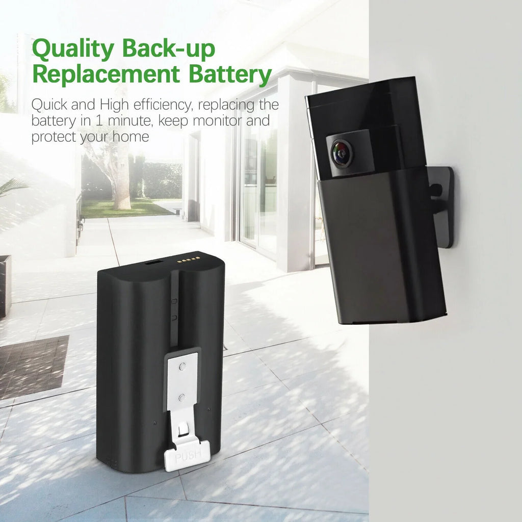 EBL 5-Pack Rechargeable Doorbell Replacement Battery appropriate with Ring Video Doorbell 2/3/3 Plus/4, Spotlight Cam, Stick Up Cam, for Ring Doorbell Camera, Backup Batteries 6040mAh 3.65V