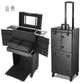 Byootique Rolling Makeup Case Trolley Cosmetic Organizer Hair Stylist Salon