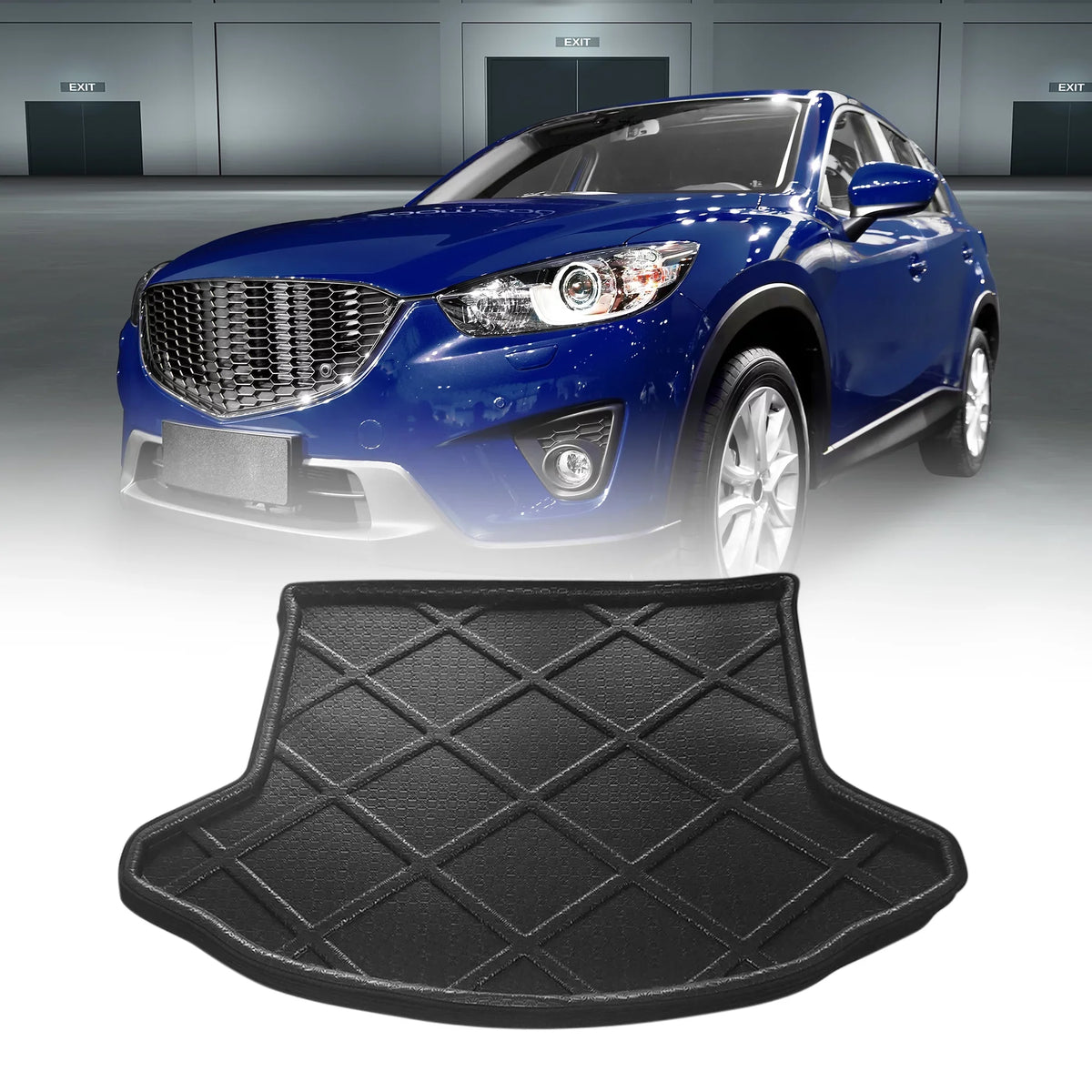 Car Rear Trunk Tray Liner Cargo Floor Mat wrap for Mazda CX-5 2013