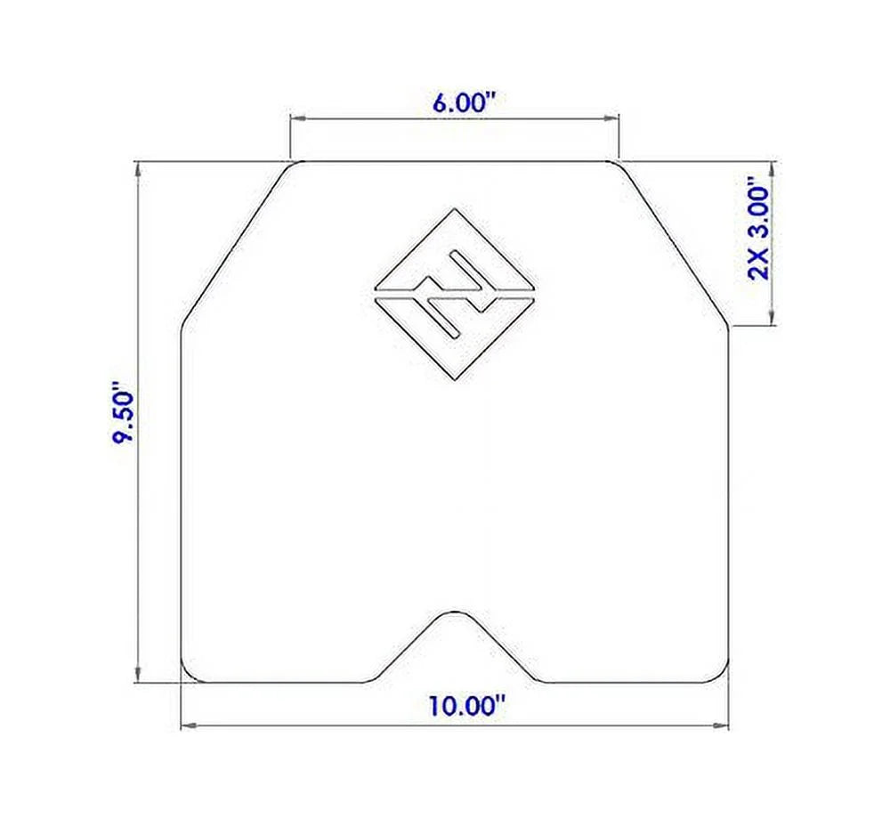 Weight Vest Plates - 8.75 LB Plates Sold In A Pair - 20LB Total Vest Weight - F&F Fitness - matching With Most Vests, Weight Carrier - Crossfit Training – Plates For Weighted Vest Workouts