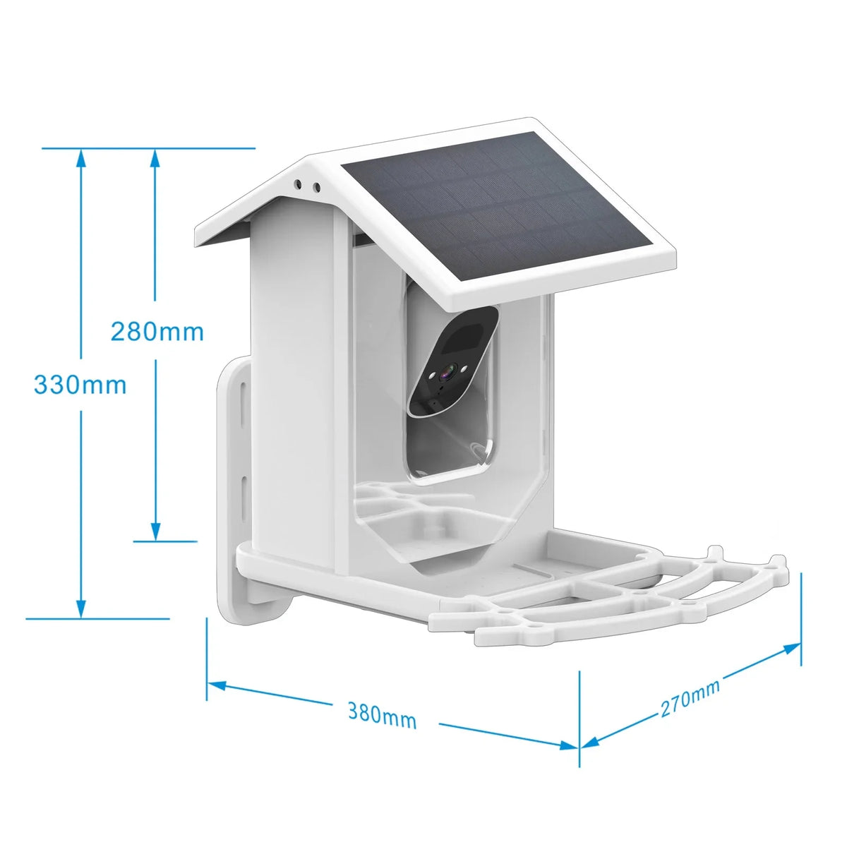 Aibecy Low Solar Bird Camera 1080P Night Vision Camera IP66 Waterproof for Birds and Wildlife