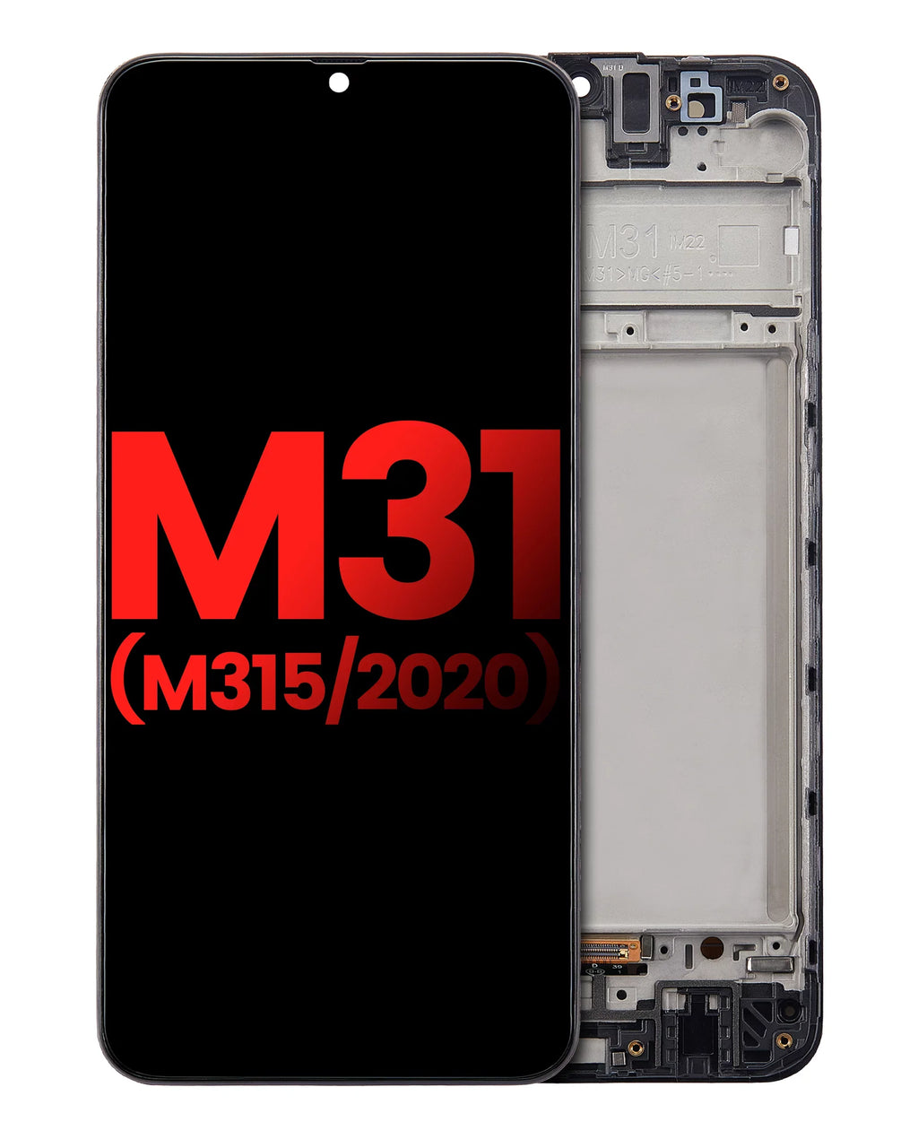 Replacement OLED Assembly With Frame appropriate For  Galaxy M31 (M315 / 2020) (Aftermarket Plus) (All Colors)