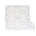 Actual Size: 21-1/2 x 21-1/2 x 7/8. 6 Pack of 22x22x1 MERV 13 Pleated Air Filters by Glasfloss