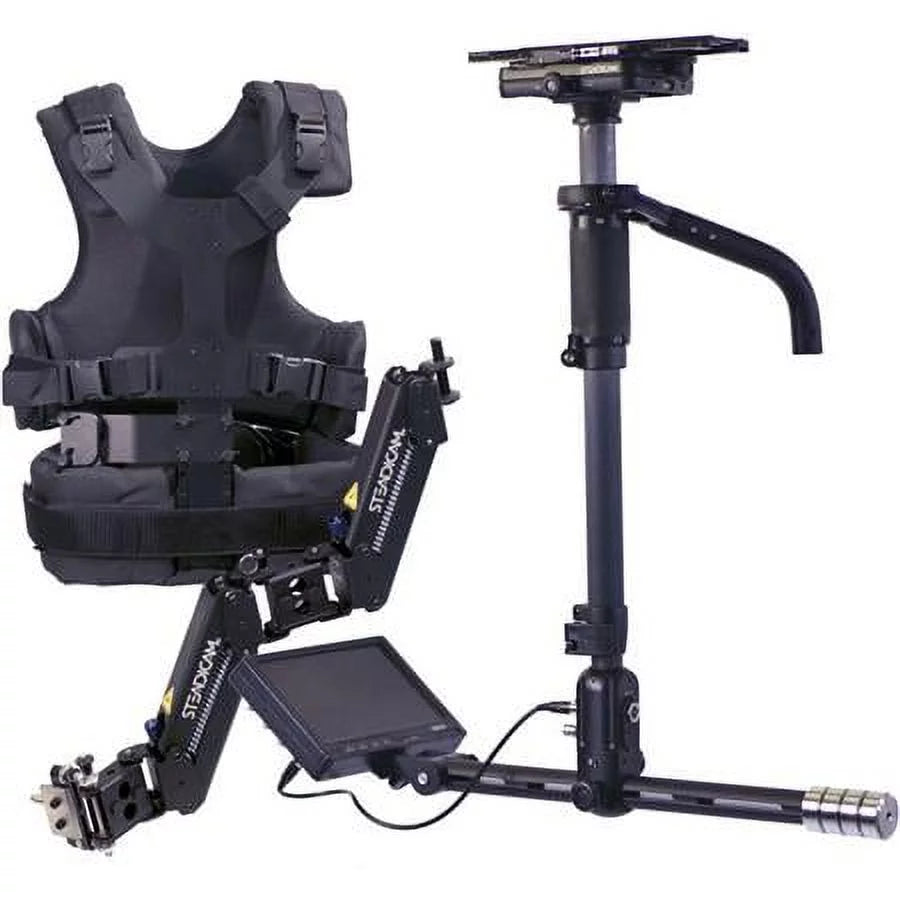 AERO Sled with 7" Monitor, A-15 Arm and Vest With SteadiCam  D28 Battery Mount