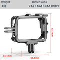 Ferbao Aluminum Alloy Frame Cage appropriate with Insta360 GO 3,Metal Protective Housing Camera Case Frame Shell