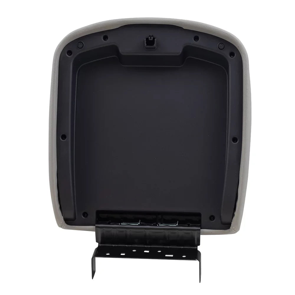 Brock Replacement Gray Center Console Armrest Lid wrap appropriate with 2007-2013 Silverado Sierra Tahoe Escalade Pickup Truck with Full Center Console