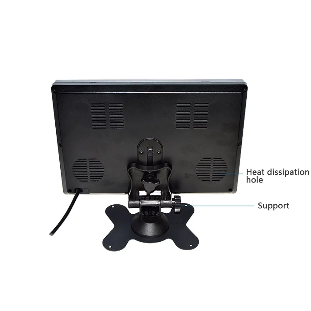 Easy to Install. 9 Inch Backup Camera Monitor, Two-Way Video Input HD Rear View Reverse Color TFT LCD Display for Car Rear View Reverse,Front-View, and Side-View Camera Connection