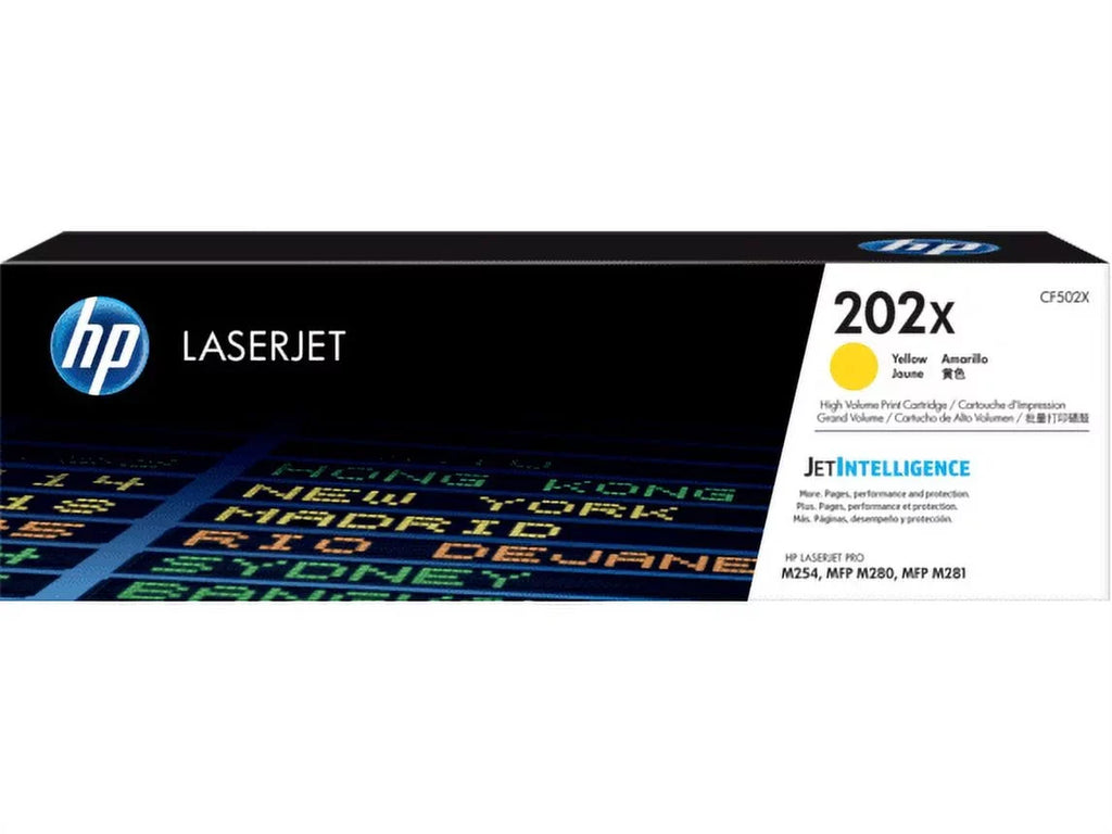 202X (CF502X) Toner Cartridge, Yellow High Yield
