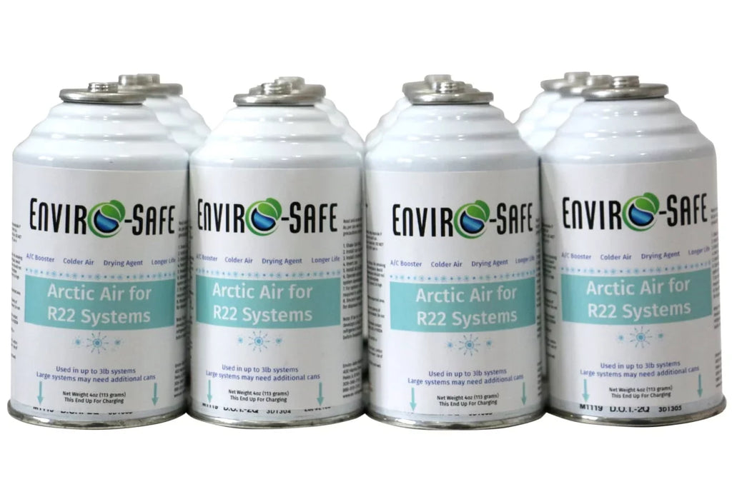 Envirosafe Arctic Air for R22, R-22, R22a Systems, Case of 12 Cans