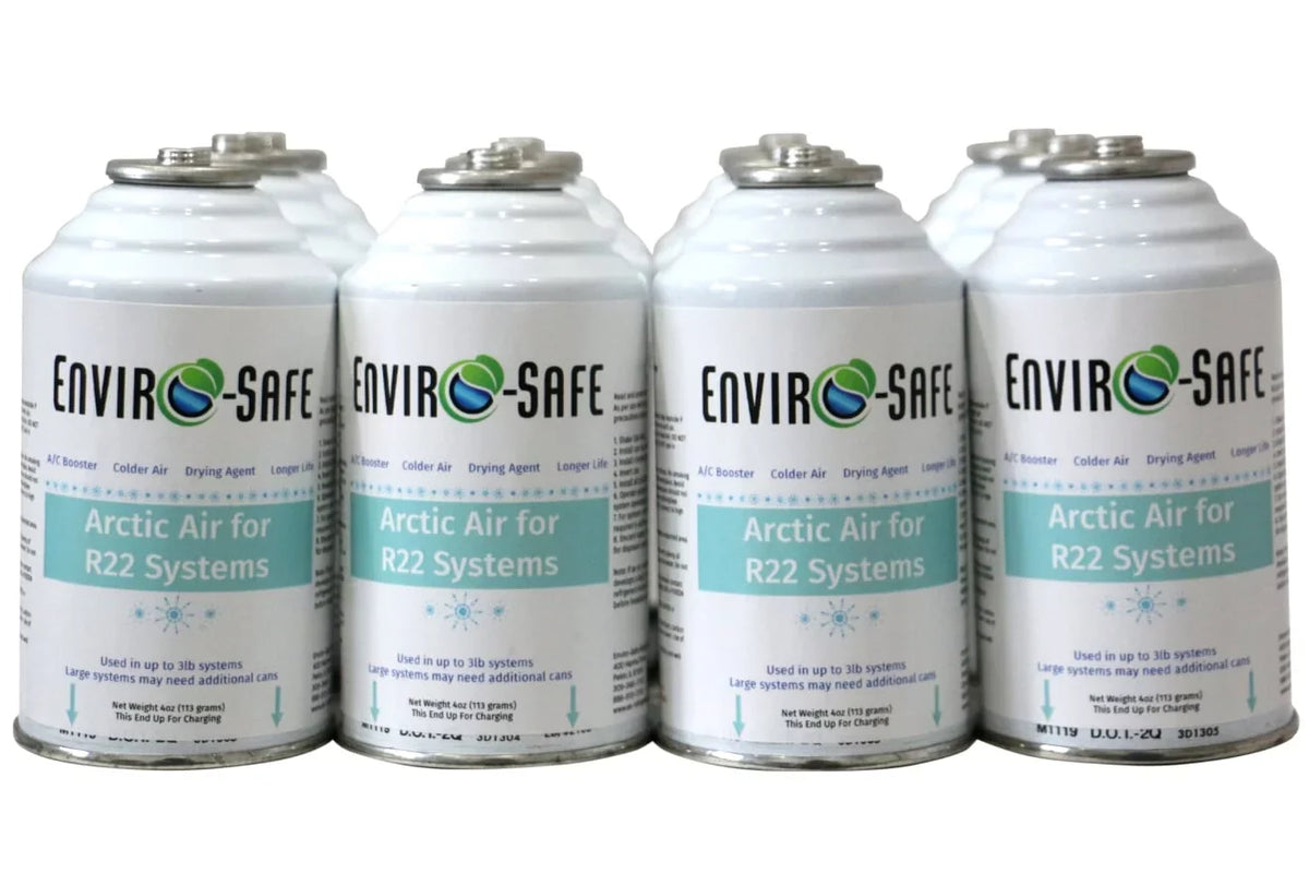 Envirosafe Arctic Air for R22, R-22, R22a Systems, Case of 12 Cans