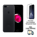 Restored  iPhone 7 Plus A1661 (Fully Unlocked) 32GB Matte Black w/ Pre-Installed Tempered Glass (Refurbished)