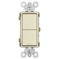 Legrand RCD11LACC6 Radiant 2-Single Pole Switches, Light Almond, 15A, 120/277V, Each