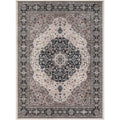 10 in.. x 9 ft. 10 in. Concord Global  Kashan Medallion - Ivory - 7 ft