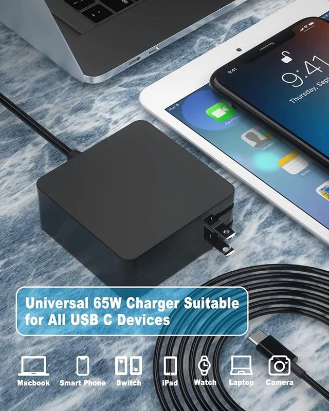 Nuxkst 65w USB-C Ac Adapter for  ThinkPad 11e Yoga Gen 6 20SF power supply charger