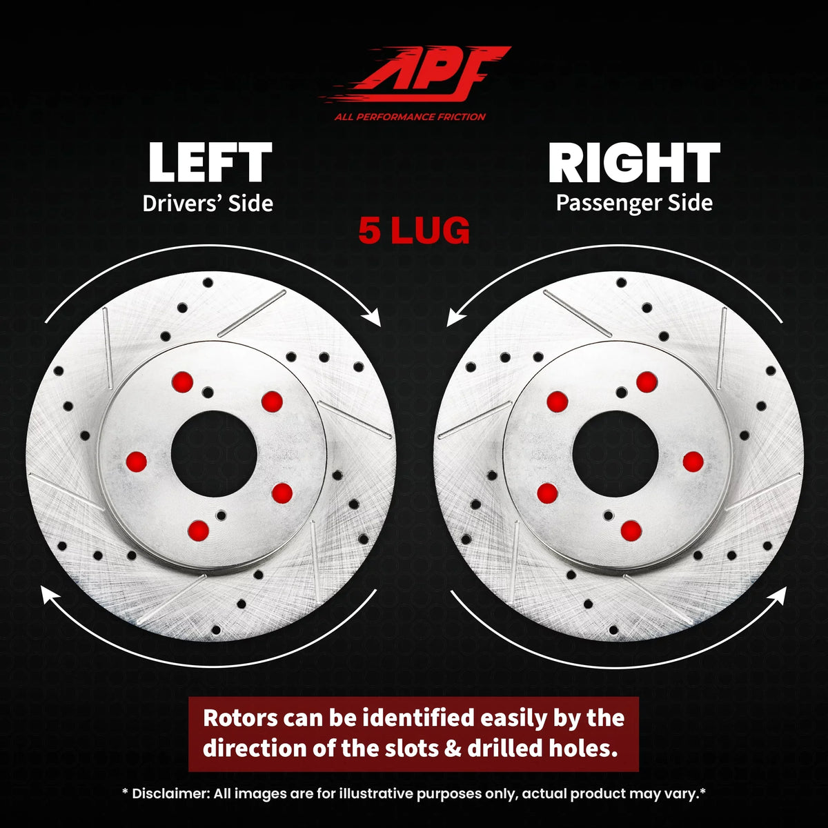 Rear Drill/Slot Zinc Brake Rotors For  Ranger 1998-2002