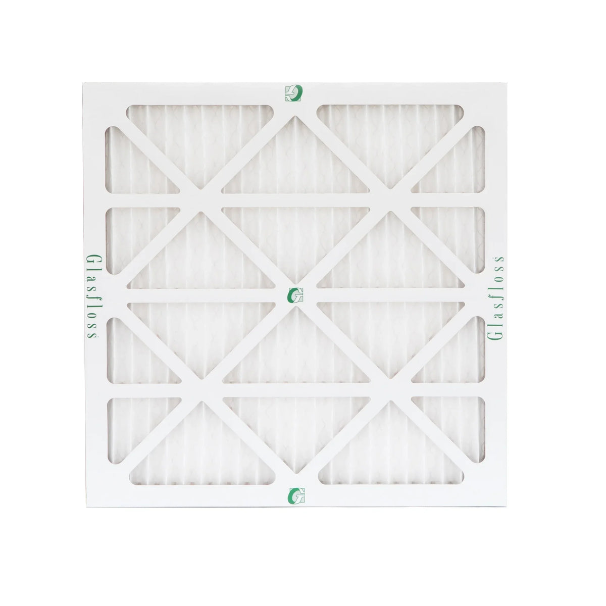 Exact Size: 23-3/8 x 23-3/8 x 7/8. Box of 4. Glasfloss ZL 24x24x1 MERV 10 Pleated AC Furnace Air Filters