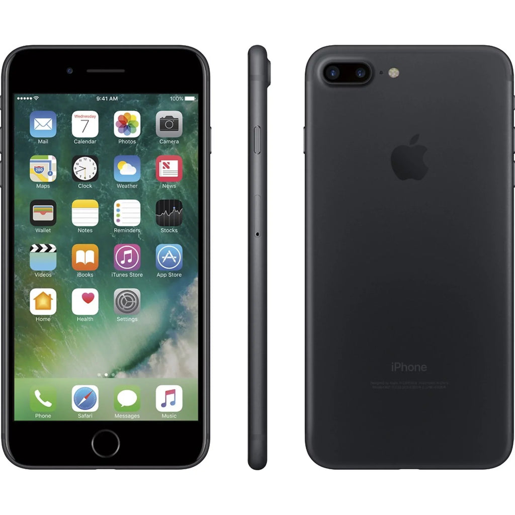 Restored  iPhone 7 Plus 128GB Black GSM Unlocked (AT&T + T-Mobile) Smartphone (Refurbished)