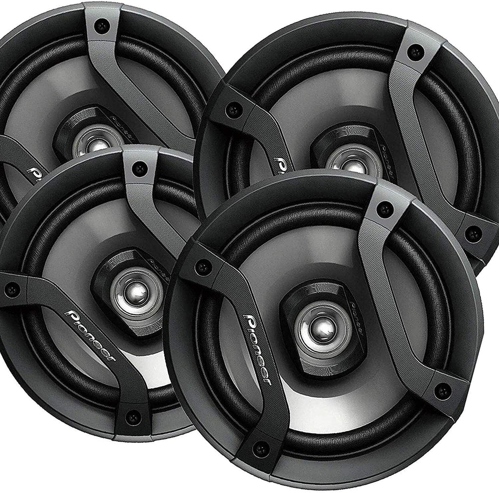 Pioneer MXT-S3266BT Package of 1-DIN Media Receiver & 2 Pairs 6.5" Speakers Bundle