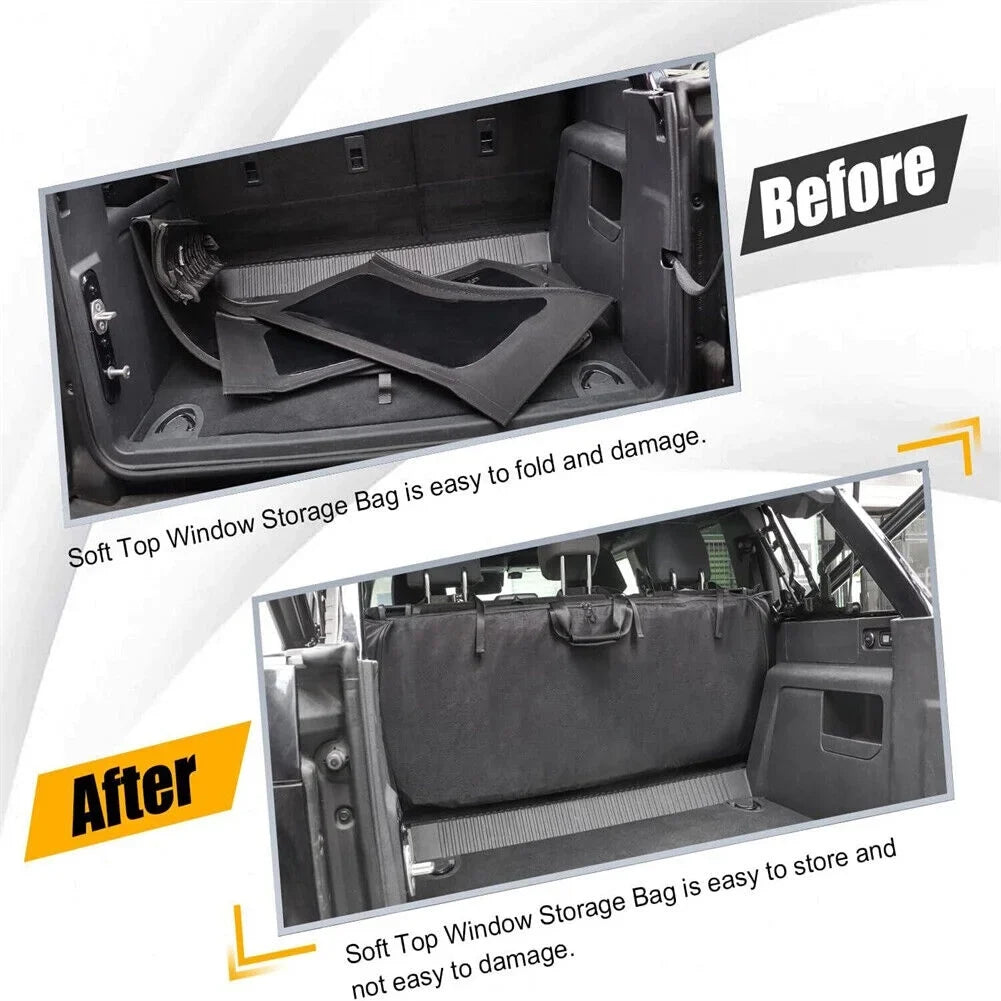 Soft Top Window Storage Bag for 2021 2022  Bronco Accessories 600D Organizer