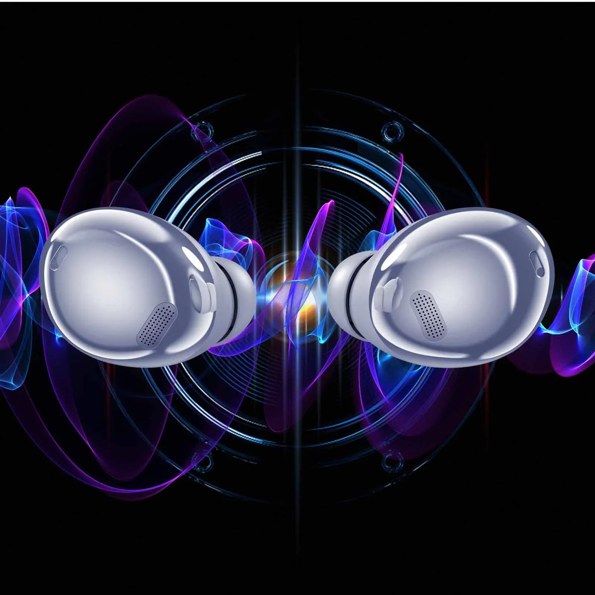 UrbanX Street Buds Pro Bluetooth Earbuds for Vodafone Smart N8 True Wireless, Noise Isolation, Charging Case, premium Sound, aqua immune (US Version) - Amethyst Purple