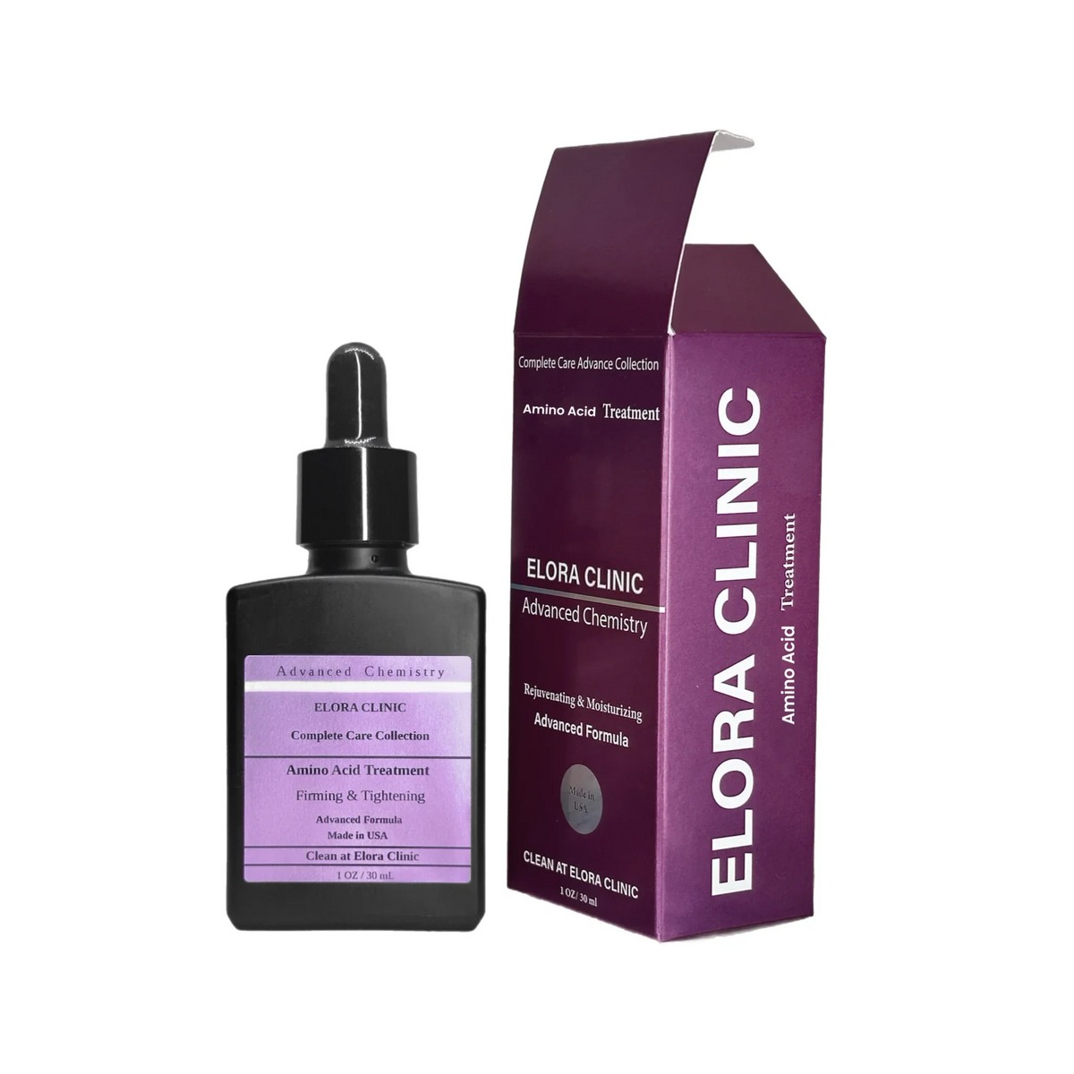 Elora Clinic Amino Acid Serum - Hyaluronic Acid + Essential Amino Acid Blend - Hydrating & Rejuvenating Hyaluronic Acid + Amino Acid Serum - Increase aqua Retention - Rejuvenating