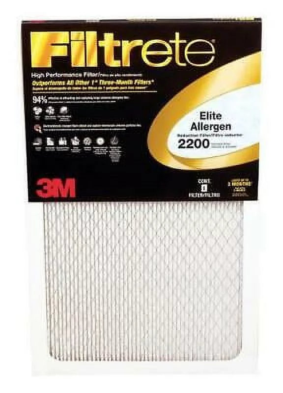 D Pleated Air Filter (Pack of 4). H x 1 in. W x 25 in. 3M Filtrete 20 in